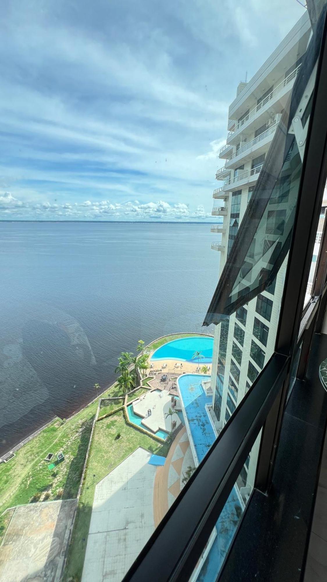 Flat No Condominio Do Edificio Tropical Executive E Residence Com Vista Para O Rio Манаус Екстер'єр фото